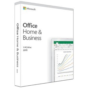 Microsoft Office 2019 Home & Business - Box Pack - 1 PC/Mac - Medialess - English - PC, Intel-based Mac