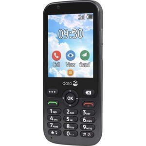 Doro 7010 Feature Phone - QVGA 320 x 240 - 4G - Grey - Bar - SIM-free - Rear Camera: 3 Megapixel - 1600 mAh Battery