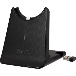 V7 Wired Cradle for Wireless Headset - Charging Capability - USB Type C - Black