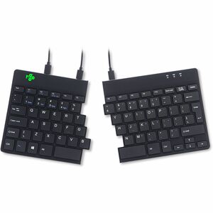 R-Go Keyboard - Cable Connectivity - USB Interface - English (US) - QWERTY Layout - Black - Windows, Linux