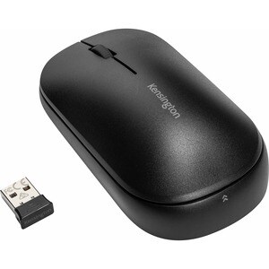 Kensington SureTrack Mouse - Bluetooth/Radio Frequency - USB 2.0 - Optical - 3 Button(s) - Black - 1 Pack - TAA Compliant 