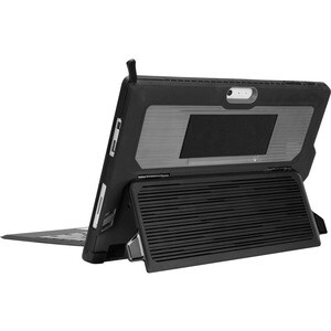 Targus Estuche de transporte Targus Protect Case THZ804GL (Folio) Microsoft Surface Pro 4, Surface Pro (5ta generación), Surface Pro 6, Surface Pro 7 Tableta - Negro - Resistente a Caídas, Amortiguador, Antideslizante - Termoplástico de Poliuretano (TPU), Policarbonato Shell, Elástico Correa - Correa de mano, Cordón - 298.5mm Altura x 212.9mm Ancho x 22.1mm Profundidad