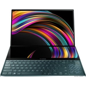 Asus ZenBook Pro Duo UX581 UX581LV-H2014R 39.6 cm (15.6") Touchscreen Rugged Notebook - 4K UHD - 3840 x 2160 - Intel Core i9 (10th Gen) i9-10980HK 2.40 GHz - 32 GB RAM - 1 TB SSD - Celestial Blue - Windows 10 Pro - NVIDIA GeForce RTX 2060 with 6 GB, Intel UHD Graphics - In-plane Switching (IPS) Technology, Tru2Life - IEEE 802.11ax Wireless LAN Standard