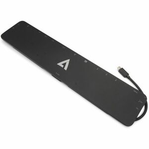 V7 Estación de acoplamiento V7 DOCKUCPT01 USB Tipo C para Ordenador de escritorio/Notebook/Monitor - Lector de tarjeta memoria - SD, microSD, MultiMediaCard (MMC) - 100 W - Negro - De Escritorio - 3 Displays Supported - 4K - 3840 x 2160 - 2 x USB 2.0 - 3 x USB 3.0 - 2 x USB Type-C Ports - USB Tipo-C - 1 x RJ-45 Ports - Red (RJ-45) - 1 x HDMI Ports - HDMI - VGA - 1 x DisplayPorts - DisplayPort - Línea entrada de audio - Línea salida de audio - Cableado - Gigabit Ethernet