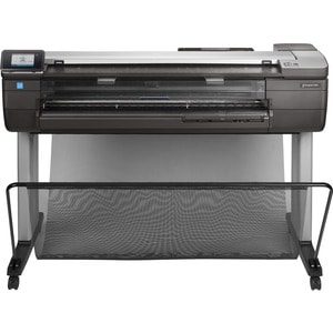 Hp Impresora de gran formato de inyección de tinta HP Designjet T830 - 914.40mm (36") Ancho de Impresión - Color - Impresora, Copiadora, Escáner - 25Segundo Velocidad de color - 2400 x 1200 dpi - 1GB - Ethernet - Alimentación de hojas - Color Scan - Alimentación de hojas - Color Copy - Rollo de papel, Papel bond, Papel Estucado, Papel reciclado, Papel recubierto de gramaje extra, Papel Normal, Papel blanco intenso de inyección de tinta, Papel técnico, Vitela, Transparencia, Transparenci
