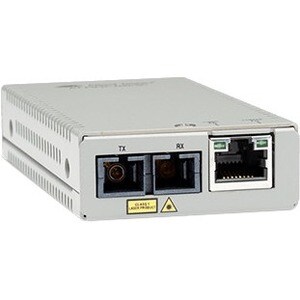Allied Telesis MMC200LX/SC Transceiver/Media Converter - TAA Compliant - 2 Port(s) - 1 x Network (RJ-45) - 1 x SC - Twiste