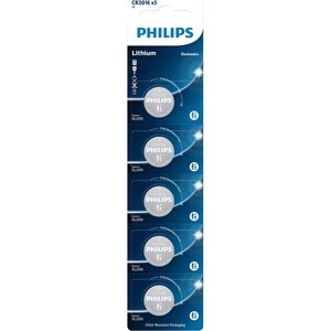 Philips Battery BATERIA PHILIPS DO TIPO MOEDA 3V L TIO COM PACK 5 UNIDADES
