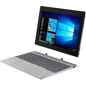 Lenovo Computadora portátil 2 en 1 Desmontable - Lenovo IdeaPad D330-10IGL 82H00013LM 25.7cm (10.1") Pantalla Táctil - HD - 1280 x 800 - Intel Celeron N4020 Dual-core (2 núcleos) 1.10GHz - 4GB Total RAM - 64GB Memoria flash - Gris - Intel Chip - Windows 10 Pro - Intel UHD Graphics 600 - Tecnología conmutación en el mismo plano (In-plane Switching, IPS) - Español Teclado - 8Horas Duración de pilas - IEEE 802.11ac Wireless LAN Standard