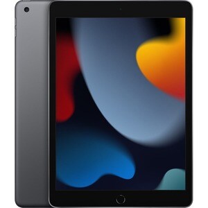 Apple Tableta Apple iPad (9th Generation) - 25.9cm (10.2") - Apple Iluminación Dual-core (2 núcleos) 2.65GHz - 64GB Almacenamiento - iPadOS 15 - Gris - Apple A13 Bionic SoC - 2160 x 1620 - Pantalla Retina, Tecnología True Tone, Tecnología conmutación en el mismo plano (In-plane Switching, IPS) Pantalla - 12Megapíxel Cámara frontal - 10Horas Duración máxima de pilas