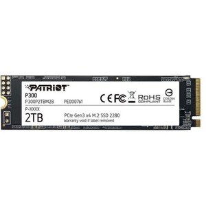 Patriot Memory P300 2 TB Solid State Drive - M.2 2280 Internal - PCI Express NVMe (PCI Express NVMe 3.0 x4) - Desktop PC, 