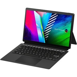 Asus Vivobook 13 Slate OLED T3300KA-DH26T 33.8 cm (13.3") Touchscreen Detachable 2 in 1 Notebook - Full HD - 1920 x 1080 - Intel Pentium Silver N6000 Quad-core (4 Core) 1.10 GHz - 8 GB Total RAM - 256 GB SSD - Black - Intel Chip - Windows 11 - Intel UHD Graphics - Tru2Life - IEEE 802.11 a/b/g/n/ac/ax Wireless LAN Standard