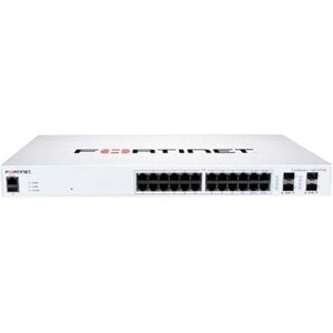 Fortinet FortiSwitch 124F-FPOE Ethernet Switch - 24 Ports - Manageable - 2 Layer Supported - Modular - 370 W PoE Budget - 