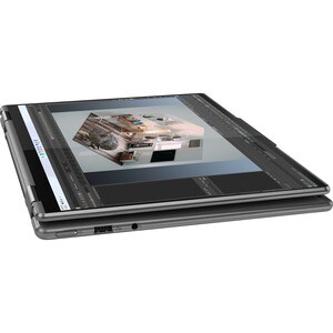 Lenovo Yoga 7 14ARB7 82QF004JHV 35.6 cm (14") Touchscreen Convertible 2 in 1 Notebook - 2.2K - 2240 x 1400 - AMD Ryzen 5 6600U Hexa-core (6 Core) 2.90 GHz - 16 GB Total RAM - 16 GB On-board Memory - 512 GB SSD - Storm Grey - AMD Chip - Windows 11 Home - AMD Radeon 660M Graphics - In-plane Switching (IPS) Technology - Hungarian Keyboard - Front Camera/Webcam - 17 Hours Battery Run Time - IEEE 802.11ax Wireless LAN Standard
