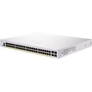 Cisco 250 CBS250-48P-4X 52 Ports Manageable Ethernet Switch - 2 Layer Supported - Modular - 370 W PoE Budget - Optical Fib