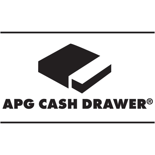 APG Flip-Top 460 Cash Drawer - 1 Media Slot, Printer Driven - Black - 101.6 mm Height x 459.7 mm Width x 172.7 mm Depth