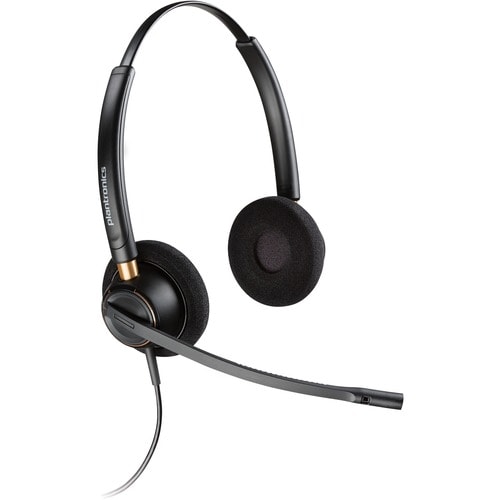 Plantronics EncorePro HW520 Headset - Stereo - Wired - Over-the-head - Binaural - Supra-aural - Noise Cancelling Microphone