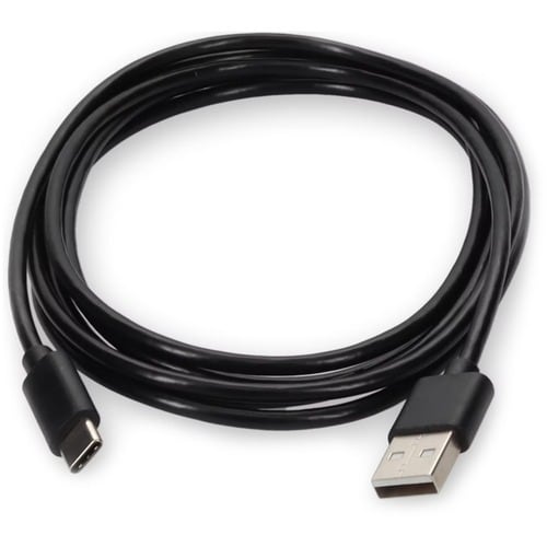 AddOn 50cm USB 2.0 (A) Male to USB 2.0 (C) Male Black Cable - 1.64 ft USB/USB-C Data Transfer Cable for Notebook, PC, USB 