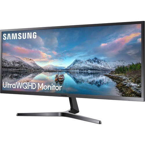 Samsung S34J550WQR 86.6 cm (34.1") UW-QHD LED LCD Monitor - 21:9 - Dark Blue Gray - 34" Class - Vertical Alignment (VA) - 