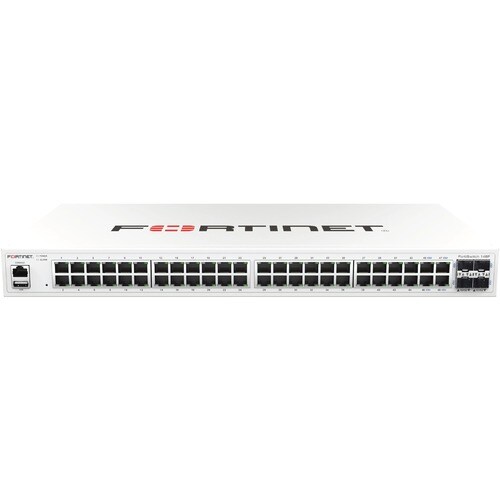 Fortinet FortiSwitch FS-148F Ethernet Switch - 48 Ports - Manageable - 2 Layer Supported - Modular - 57 W Power Consumptio