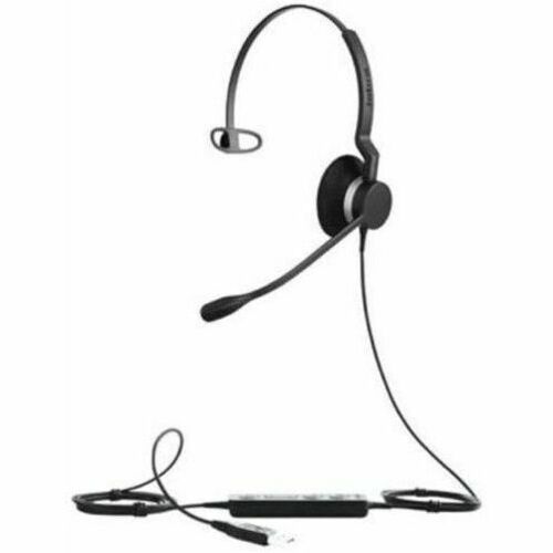 Jabra BIZ 2300 Headset - Mono - USB - Wired - 32 Ohm - 70 Hz - 16 kHz - Over-the-head - Monaural - Ear-cup - 7.71 ft Cable