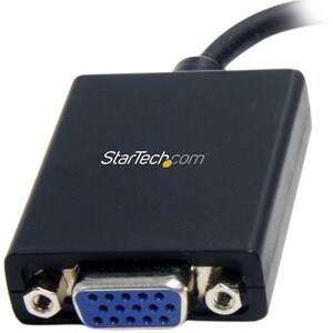 StarTech.com Mini DisplayPort to VGA Adapter - Black - 1080p - Thunderbolt to VGA Monitor Adapter - Mini DP to VGA Convert