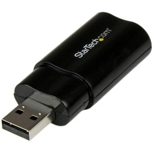USB Stereo Audio Adapter External Sound Card - 1 x Type A USB 2.0 USB Male - 1 x Mini-phone Audio In Female, 1 x Mini-phon