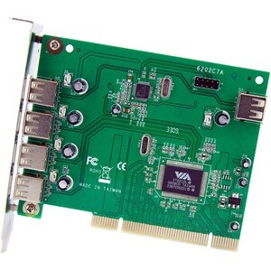 StarTech.com 7 Port PCI USB Card Adapter - PCI to USB 2.0 Controller Adapter - 7 Total USB Port(s) - 7 USB 2.0 Port(s) - P