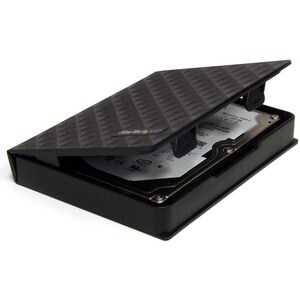 StarTech.com 2.5in Anti-Static Hard Drive Protector Case - Black (3pk) - Polypropylene - Black - 1 Hard Drive