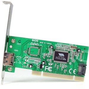 StarTech.com Scheda controller PCI SATA e SATA eSATA a 1 porta + SATA a 1 porta con staffa basso profilo - 2 Porta/e SATA 