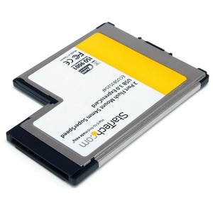 StarTech.com 2 Port Flush Mount ExpressCard 54mm SuperSpeed USB 3.0 Card Adapter with UASP - Dual Port Laptop ExpressCard 