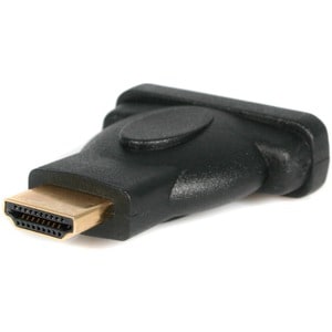 StarTech.com HDMI to DVI-D Video Cable Adapter - 1x HDMI (M), 1x DVI-D (F), Black - Gold-Plated Connectors - 1 x HDMI Male