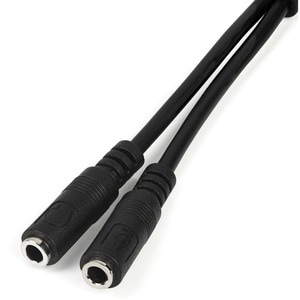 StarTech.com Headset adapter for headsets with separate headphone / microphone plugs - 3.5mm 4 position to 2x 3 position 3