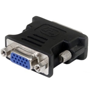 StarTech.com DVI to VGA Cable Adapter - Black - M/F - DVI-I to VGA Converter Adapter - 1 x 29-pin DVI-I (Dual-Link) Video 