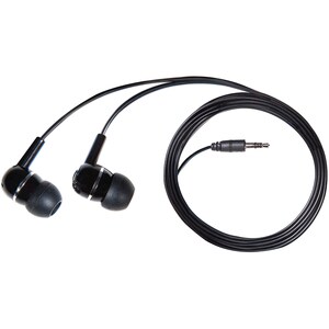 V7 HA100 Earphone - Stereo - Black - Mini-phone (3.5mm) - Wired - 32 Ohm - 20 Hz 20 kHz - Earbud - Binaural - Open - 3.9 f