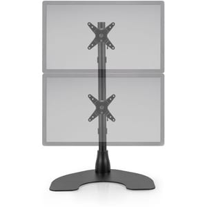 Ergotech Dual LCD Monitor Desk Stand - 28" pole - Black - Vertical - Dual