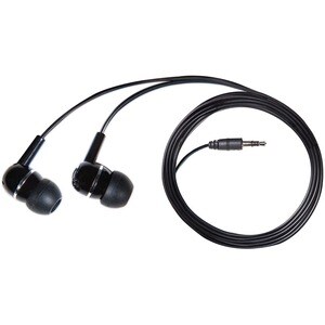 V7 HA100-2EP Wired Earbud Binaural Stereo Earphone - Black - In-ear - 32 Ohm - 20 Hz to 20 kHz - 1.20 m Cable - Mini-phone