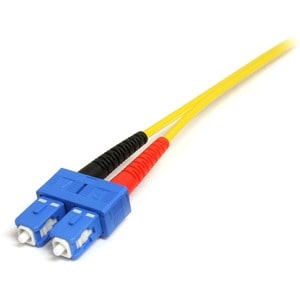 StarTech.com Cable Adaptador de Red de 1m Monomodo Dúplex Fibra Óptica LC-SC - Patch Duplex Modo Sencilla - Extremo prinic