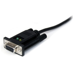 StarTech.com Cable Adaptador de 1 Puerto USB a Módem Nulo Null DB9 RS232 Serie DCE con FTDI - Extremo prinicpal: 1 x DB-9 