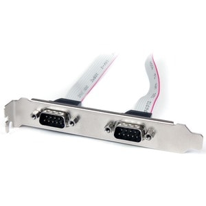 StarTech.com 2 Port 16in DB9 Serial Port Bracket to 10 Pin Header - Serial/IDC for Motherboard, POS Device - 16" - 1 Pack 