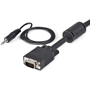 StarTech.com 5m Coax High Resolution Monitor VGA Video Cable with Audio HD15 M/M - VGA Extension Cable - HD15 to HD15 Cabl