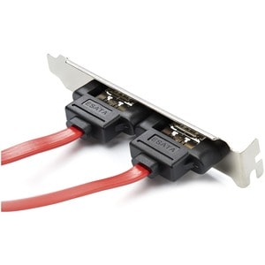 StarTech.com 2 Port SATA to eSATA Slot Plate Bracket - Serial ATA internal to external panel - 7 pin Serial ATA - 7 pin ex