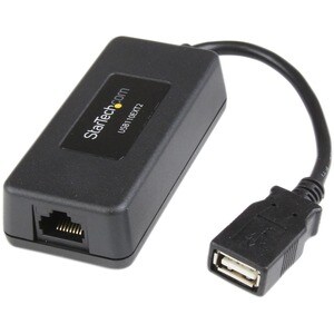 StarTech.com 1 Port USB over Cat5 / Cat6 Ethernet Extender - up to 131ft (40m) - 1 x USB - 40 m Extended Range - Plastic