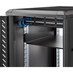 StarTech.com 2U 56 cm Rack Mount Cantilever Shelf - Fixed Server Rack Cabinet Shelf - 50lbs / 22kg - Front Mounted Fixed S