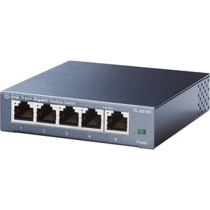 TP-Link TL-SG105 5 Ports Ethernet Switch - 2 Layer Supported - Twisted Pair - Desktop