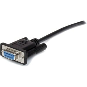 StarTech.com 1m Black Straight Through DB9 RS232 Serial Cable - DB9 RS232 Serial Extension Cable - Male to Female Cable - 