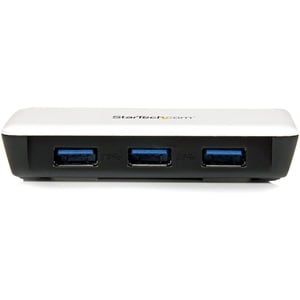 StarTech.com USB 3.0 to Gigabit Ethernet NIC Network Adapter with 3 Port Hub - White - 3 Total USB Port(s) - 3 USB 3.0 Por