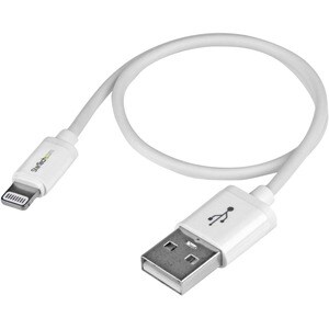 StarTech.com 0.3m (11in) Short White Apple® 8-pin Lightning Connector to USB Cable for iPhone / iPod / iPad - First End: U