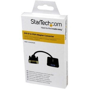 StarTech.com DVI-D to VGA Active Adapter Converter Cable - 1920x1200 - DVI to VGA Converter box - First End: 1 x 25-pin DV