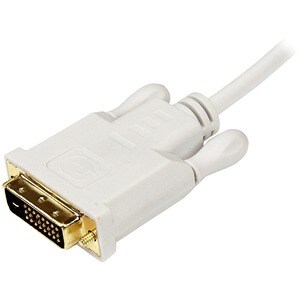 StarTech.com 10 ft Mini DisplayPort to DVI Adapter Converter Cable - Mini DP to DVI 1920x1200 - White - First End: 1 x Min