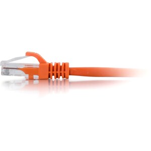 C2G 6in Cat6 Snagless Unshielded (UTP) Network Patch Cable - Orange - Category 6 for Network Device - RJ-45 Male - RJ-45 M